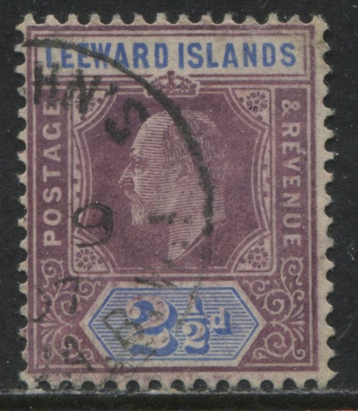 Leeward Islands KEVII 1905 2 1/2d violet & ultra used
