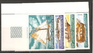 French Polynesia SC 296-9 Mint, Never Hinged