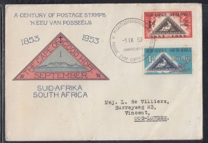 South Africa Scott 193-4 FDC - Postage Stamp Centennial T6-2