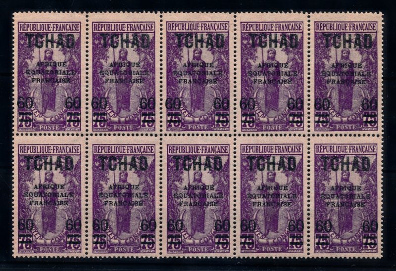 [HIP4763] Tchad 1924 good stamps very fine MNH (10x)