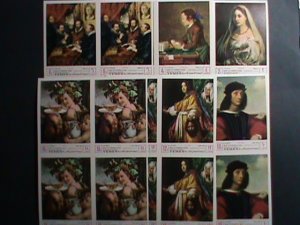 YEMEN-UNESCO-SAVE THE MONUMENT OF FLORENCE-PAINTINGS- IMPERF: MNH BLOCK VF