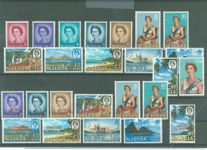 St. Lucia #182-195/215-225 Unused Single (Complete Set)