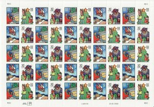 Christmas Sheet of 50 of Fifty 32 Cent Postage Stamps Scott 3108-11