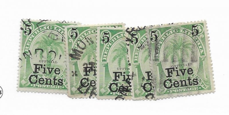 Liberia #O13 Used - CAT VALUE $1.20ea PICK ONE