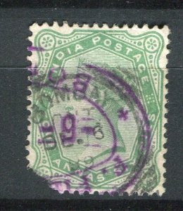 INDIA; 1890s early classic QV issue used 2a. 6p. value + Postmark, Bombay