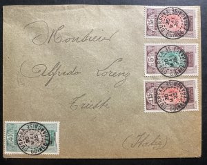 1925 Dubreka French Guinea  Cover To Trieste Italy