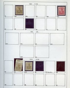 GERMANY 1900-19 GERMANIA SPECIALIZED COLLECTION OF MINT HINGED & USED AS SHOWN