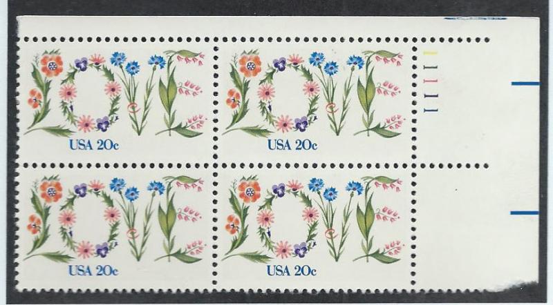 UNITED STATES SC# 1951 PL#11111 B/4 FVF/MNH 1982