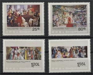 ALBANIA  THE SKANDERBERGS EPOCH IN ART 1983  NH SET