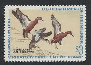 UNITED STATES SC# RW38 F-VF MNH 1971