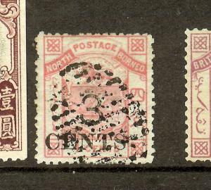 NORTH BORNEO (P2212B) 3C/4C SG18  VFU  SCARCE 