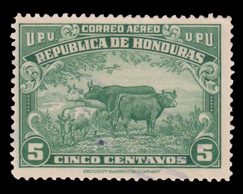 HONDURAS  AIRMAIL STAMP 1943  SCOTT # C130.