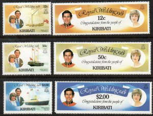 Kiribati Sc #373-378 MNH