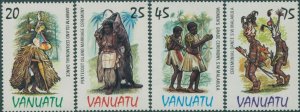 Vanuatu 1985 SG398-401 Traditional Costumes set MNH