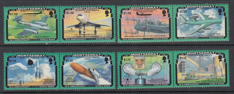 Montserrat 863-866 Aviation MNH VF