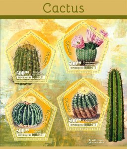 Stamps. Plants, Cactus 2023 year 1+1 sheets perf Djibouti