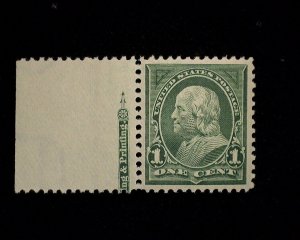 HS&C: Scott #279 MNH Outstanding sheet margin stamp a Gem! XF/S US Stamp