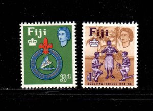 FIJI  #206-207  1964 BOY SCOUTS 50TH ANNIV.     MINT VF LH  O.G  a