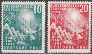 Germany #665-6  F-VF Unused  CV $32.50 (A16924)