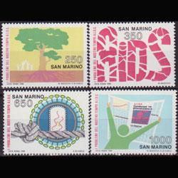 SAN MARINO 1988 - Scott# 1162-5 Anti AIDS Set of 4 NH