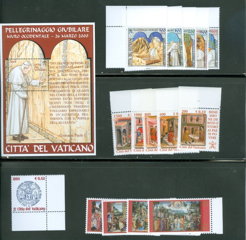 Vatican City 2001 Compete MNH Year Set