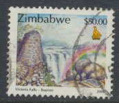 Zimbabwe SG 1020  SC#  852 Used  Victoria Falls  see detail and scan 