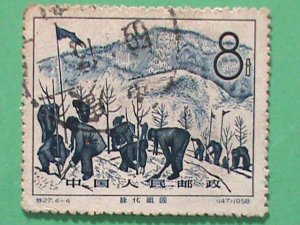 ​CHINA STAMP-1958-SC#385- MOUNTED FOREST PATROL. CTO STAMP