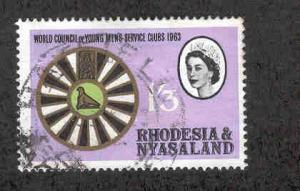 RHODESIA & NYASALAND 190 USED, YOUNG MENS SERVICE CLUBS