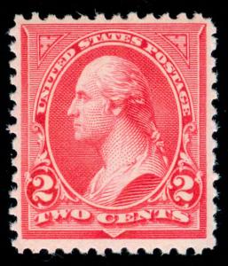 US #252 MINT OG NH *PO FRESH* $375
