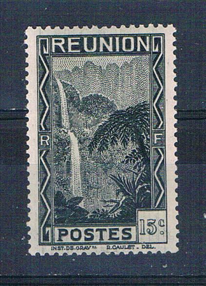 Reunion 132 Unused Cascade of Salazie 1933 (R0449)+