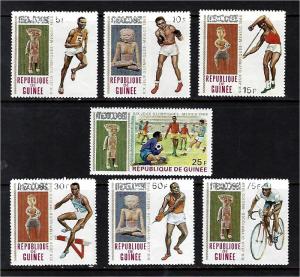 Guinea set  Scott # 522-8,  Mint Never Hinged