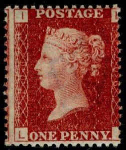 SG44, 1d lake-red plate 206, NH MINT. Cat £75+. LI