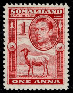 SOMALILAND PROTECTORATE GVI SG94, 1a scarlet, M MINT.