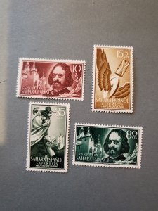 Stamps Spanish Sahara Scott #103-4, B58-9 nh