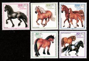 Germany B813-B817 Mint NH Horses!