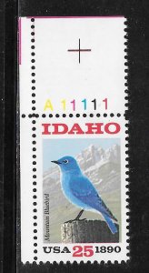 #2439 MNH Plate # Single