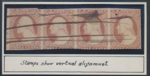 #10 FINE USED STRIP OF 4 CV $1,666.00 HV6964