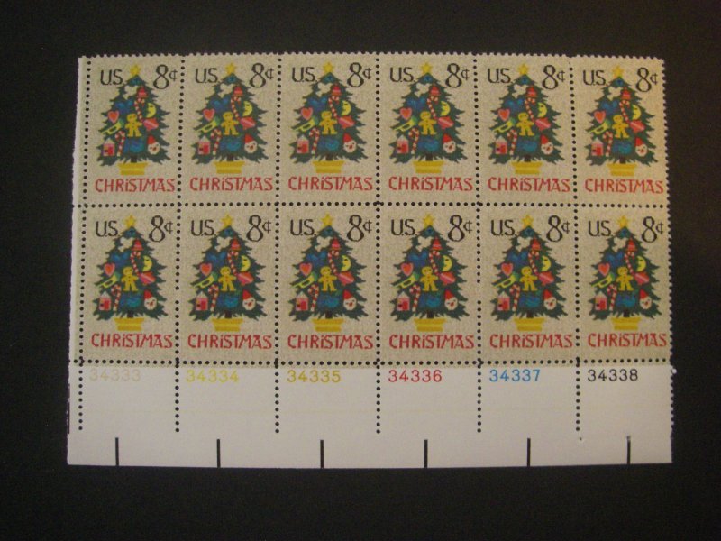 Scott 1508, 8c Christmas Tree, PB12 #34333 -8 LL, MNH Beauty