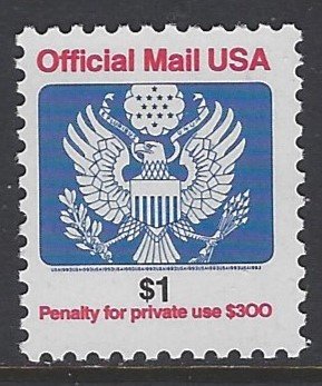 United States, Scott #O151; $1 Official Mail, MNH