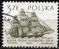 Poland; 1964: Sc. # 1212 Used CTO Single Stamp