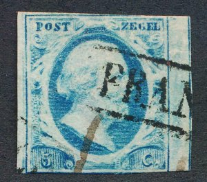 NETHERLANDS 1 USED IMPERF F-VF