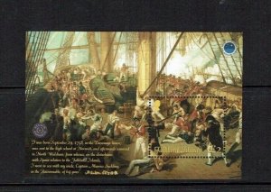 Falkland Islands: 2005 Maritime Heritage, Battle of Trafalgar,  MNH M/Sheet