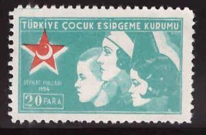 TURKEY Scott RA161 MH* red crescent child wilfare stamp