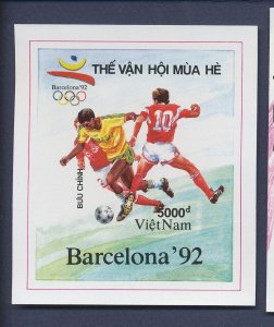 VIETNAM - MNH S/S - Soccer - 1992