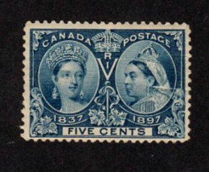 CANADA MNH 5 CENT DEEP BLUE QUEEN VICTORIA DIAMOND JUBILEE SCOTT # 54