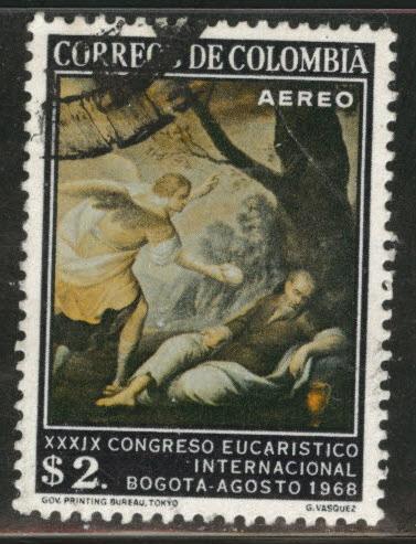 Colombia Scott C504 Used  Airmail stamp 1968