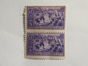 US #855  pair  OG  NH