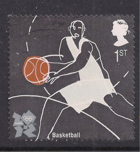 GB 2010 QE2 1st Olympic & Paralympic Basketball self Adhesive SG 3023 ( J15 )