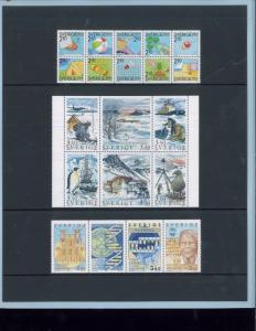 1989 Sweden Swedish Official Postage Stamp Yearset Collection Svenska