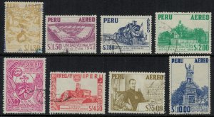 Peru #C182-9  CV $3.35